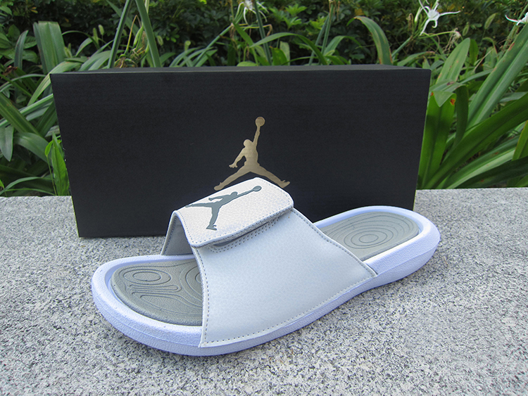 Air Jordan Hydro 6 Sandals White Grey